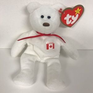 EUC “MAPLE THE BEAR” TEENIE BEANIE BABIES W/TAG